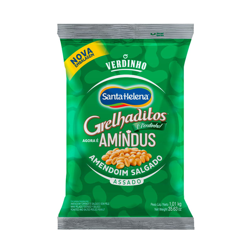 Amendoim Grelhaditos Salgado Sem Pele 1.01Kkg SANTA HELENA