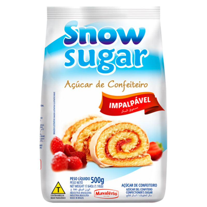 Açúcar de Confeiteiro Snow Sugar 500g MAVALÉRIO