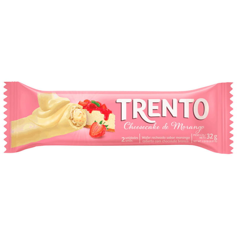 Waffer Trento Cheesecake Morango 32G PECCIN