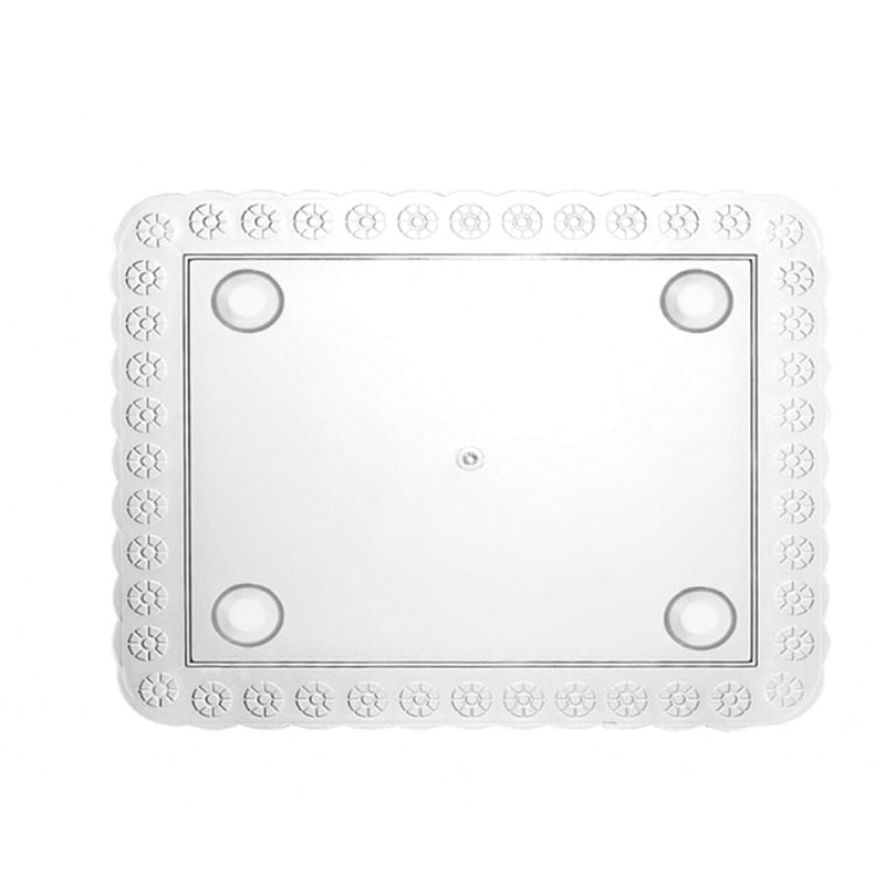 Tabuleiro Retangular Cristal 33x39cm un TRÊS TRIÂNGULOS