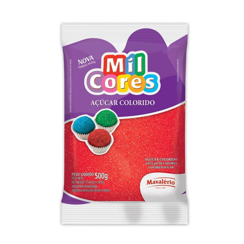 Açúcar Cristal Vermelho 500g MAVALÉRIO