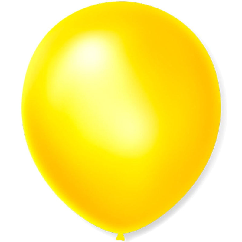 Balão Cintilante N°9 Amarelo com 50 un SÃO ROQUE
