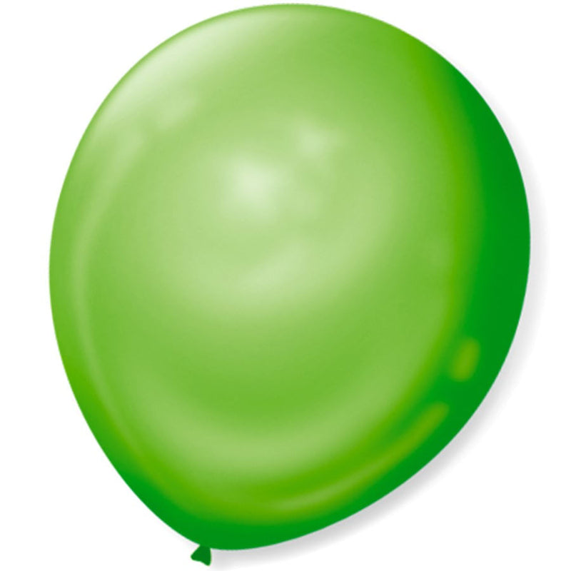 Balão Cintilante N°7 Verde com 50 un SÃO ROQUE