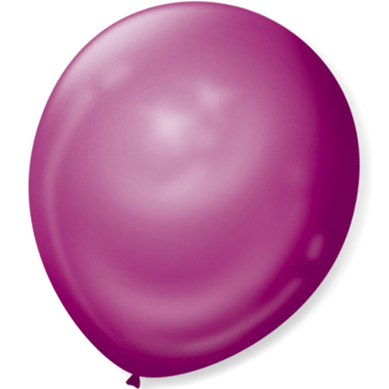 Balão Cintilante N°9 Rosa com 50 un SÃO ROQUE