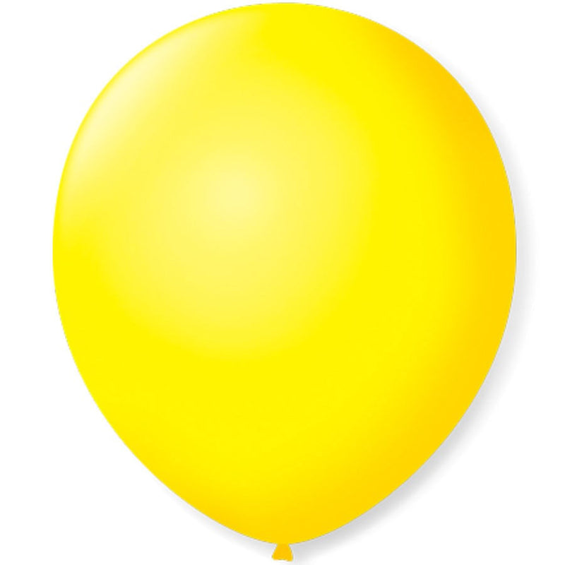 Balão Liso N°7 Amarelo Citrino com 50 un SÃO ROQUE