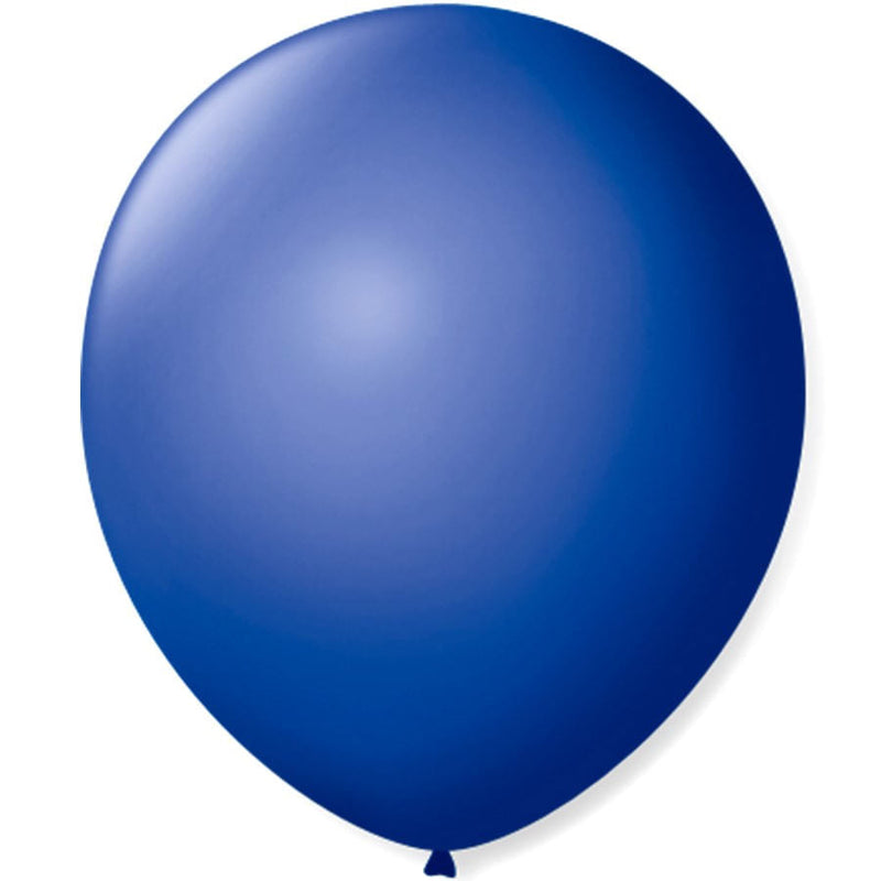 Balão Liso N°9 Azul Cobalto com 50 un SÃO ROQUE