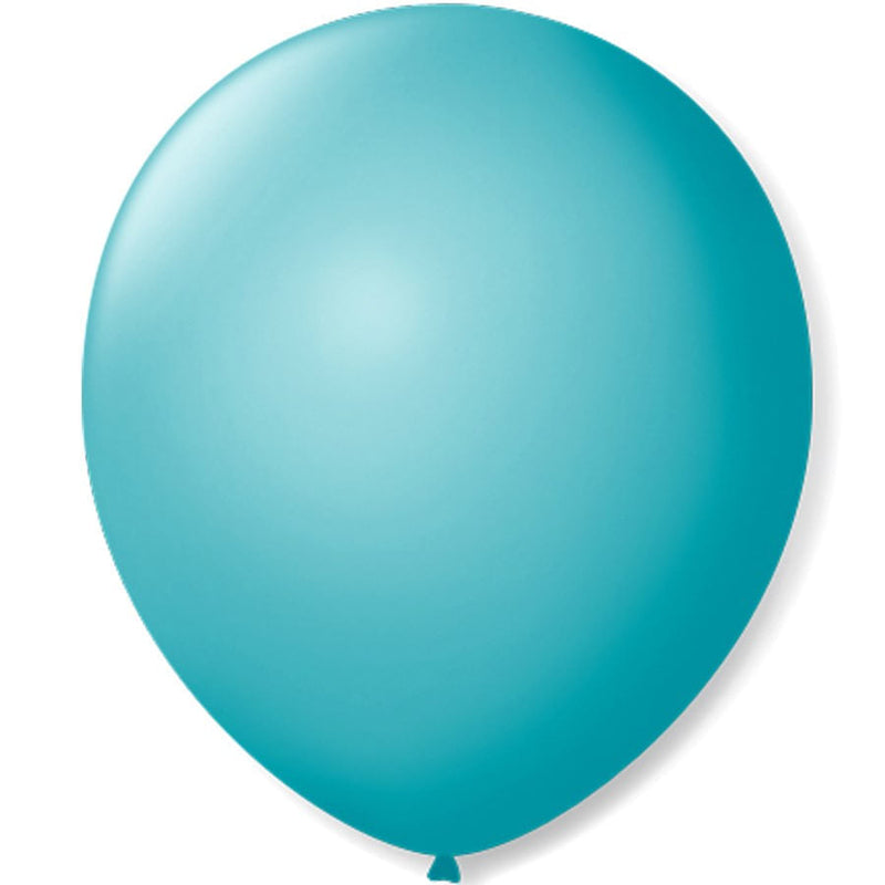 Balão Liso N°7 Azul Oceano com 50 un SÃO ROQUE