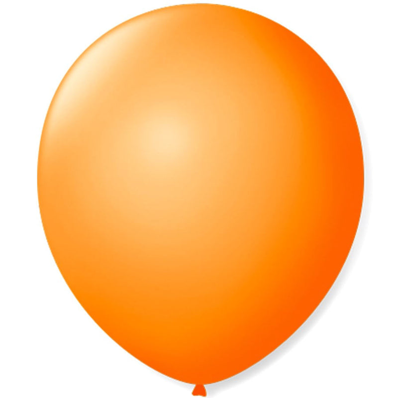 Balão Liso N°7 Laranja Mandarim com 50 un SÃO ROQUE
