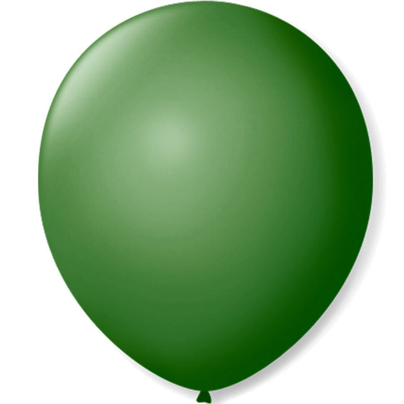 Balão Liso N°7 Verde Bandeira com 50 un SÃO ROQUE