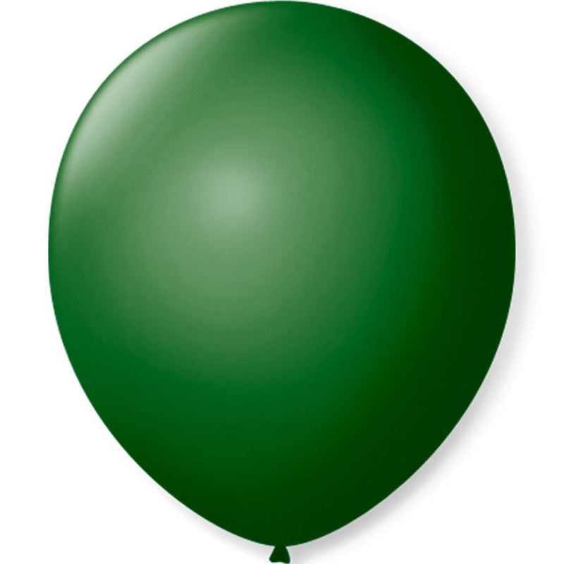 Balão Liso N°9 Verde Folha com 50 un SÃO ROQUE