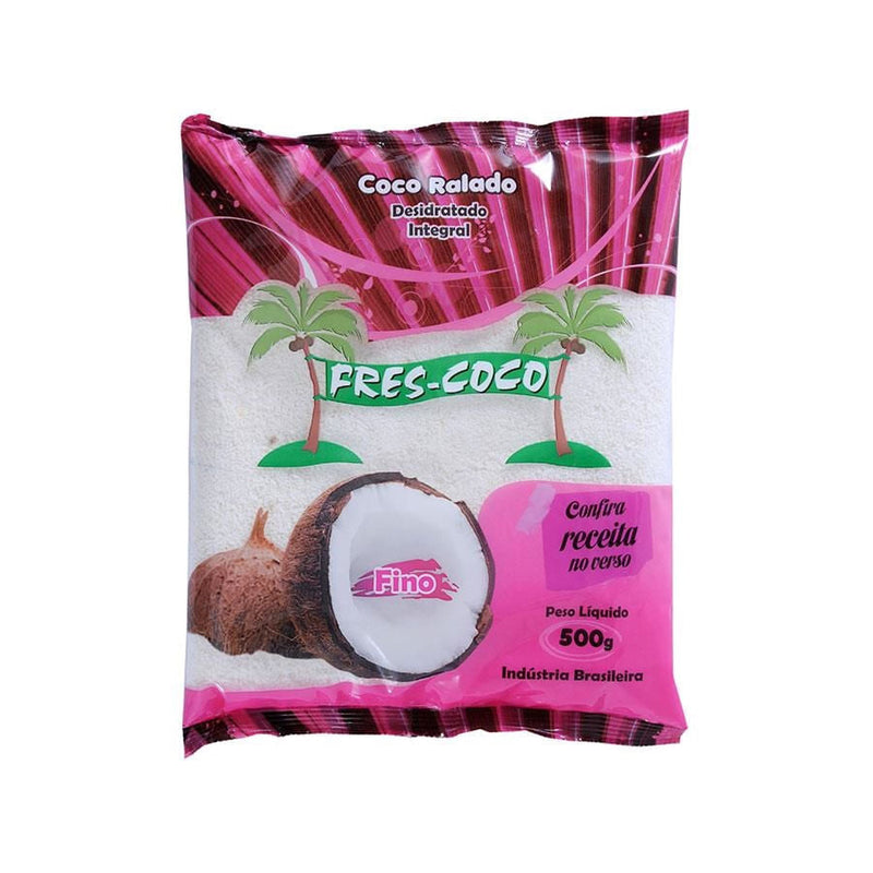 Coco Ralado Desidratado Integral Fino 500g FRES COCO