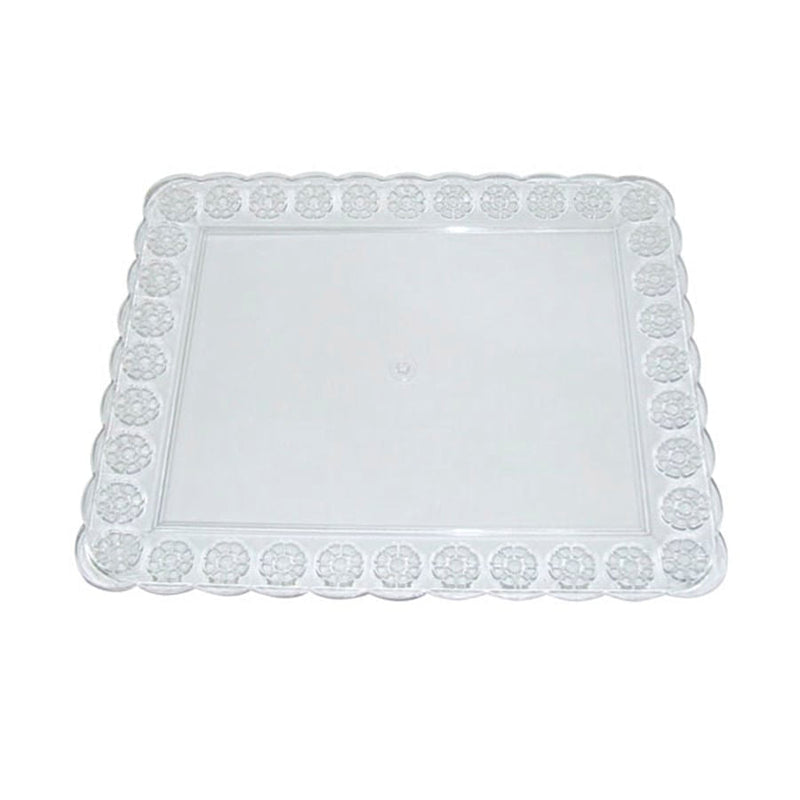 Bandeja Retangular Cristal 39x33cm un TRÊS TRIÂNGULOS