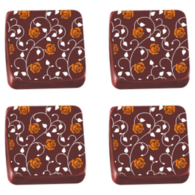 Transfer para Chocolate Rosinha Laranja e Branca (TRG805807) STALDEN
