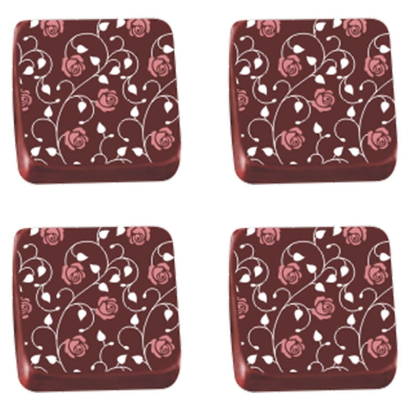 Transfer para Chocolate Rosinha Rosa e Branca (TRG805808) STALDEN