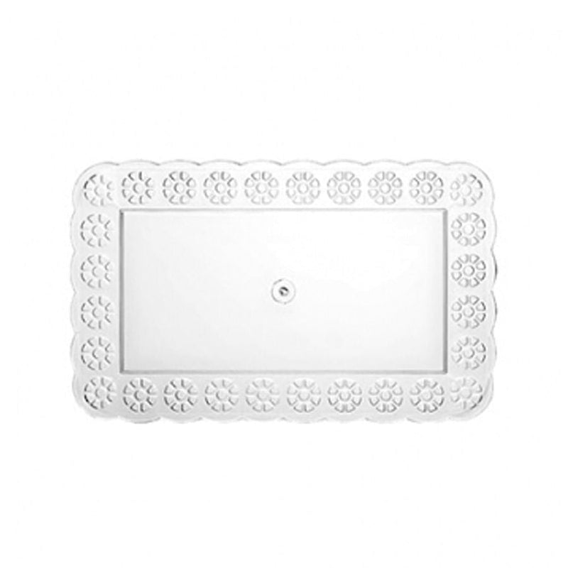 Bandeja Cristal 27x17cm un TRÊS TRIÂNGULOS