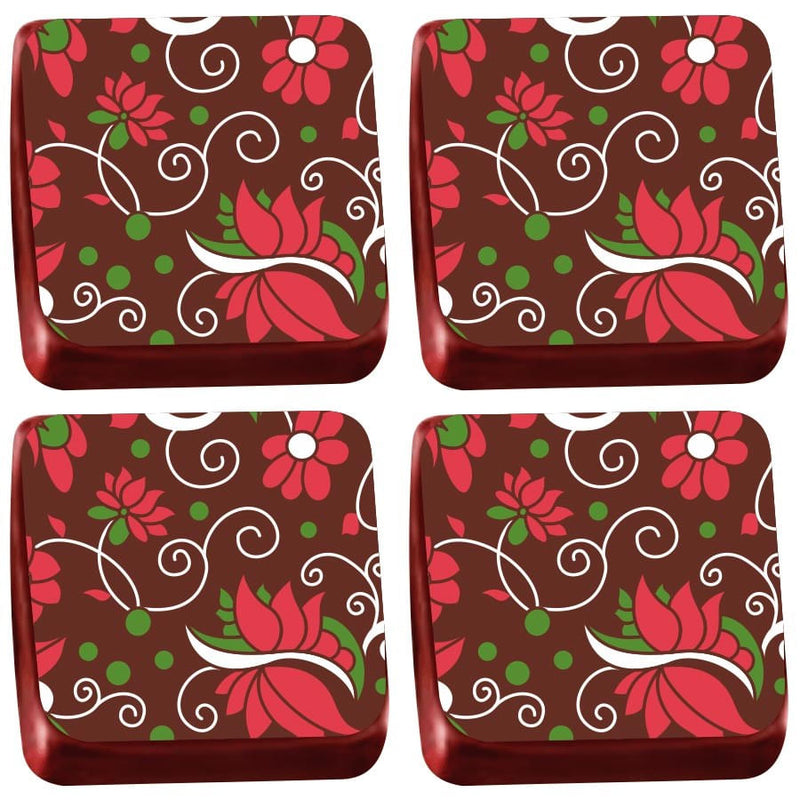 Transfer para Chocolate Flores Vermelhas (TRG811403) STALDEN