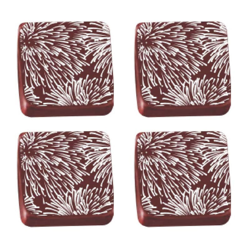 Transfer para Chocolate Fogos de Artifício Branco (TRG801701) STALDEN